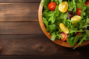 background salad vegetable dark summer vegetarian fresh diet green food healthy. Generative AI.
