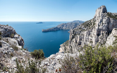 Calanques zwischen Marseille und Cassis, Felsen, Mittelmeer, klettern, wandern, Natur, Klippen,...