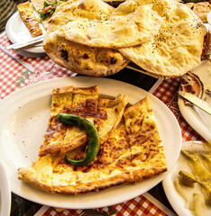Traditional pide Turkish pizza