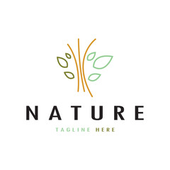 Nature vector logo. with trees, rivers, seas, mountains, business emblems, travel badges, ,ecological health,