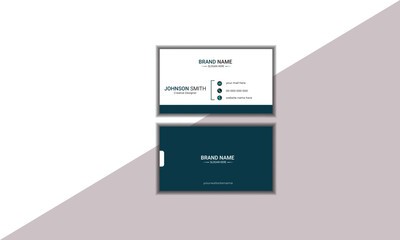 Fototapeta premium Modern Business Card - Creative and Clean Business Card Template.