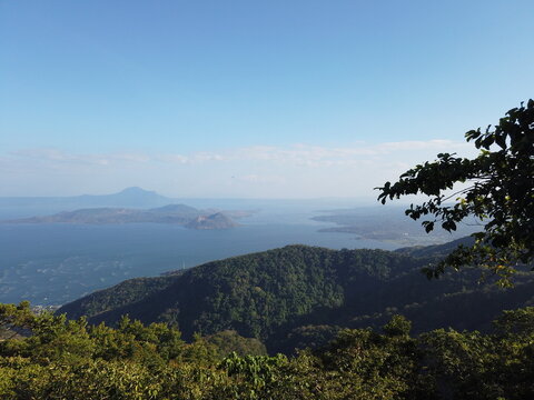 Talim Volcano basin in rural Philippines