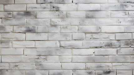 Fototapeta premium White brick wall, background photo texture generativ ai