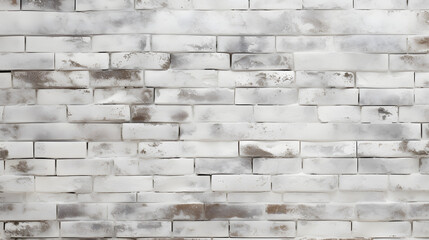 Obraz premium White brick wall, background photo texture generativ ai