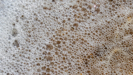sea foam bubbles close up