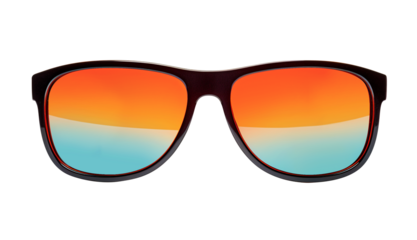 Transparent, isolated sunglasses
