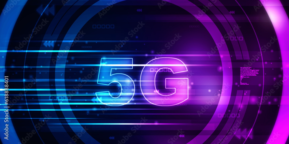 Poster 2d rendering 5G Network 5G Connection