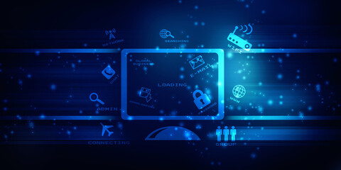 Digital Abstract technology background,2d illustration