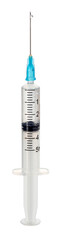 5 ml single-use plastic syringe with needle with drop