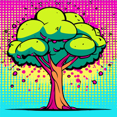 Vector graphic pop art style wall art,  with 