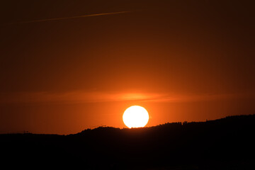 Sunset over the mountains