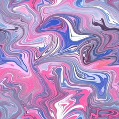 Liquid psychedelic seamless repeat pattern colorful metal background
