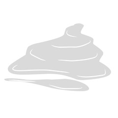 Puddle liquid cartoon illustration