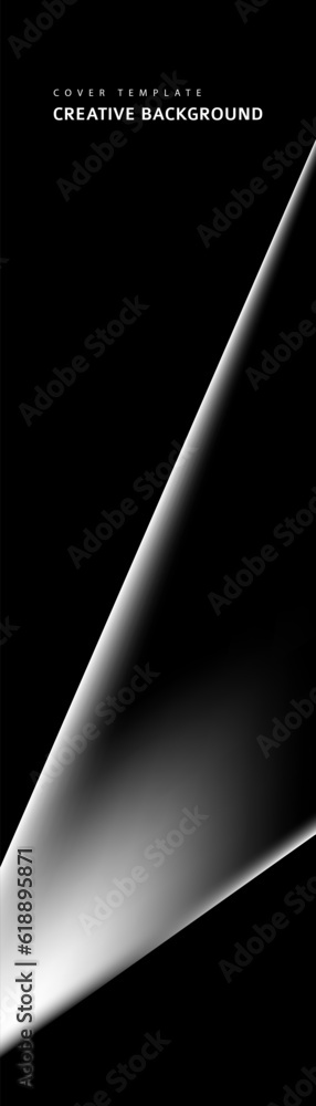 Poster abstract black, white and gray triangle overlaying layer background. modern style. you can use for a