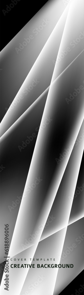 Aufkleber abstract black, white and gray triangle overlaying layer background. modern style. you can use for a