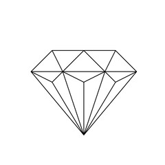 diamond icon outline 