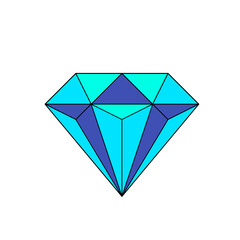 diamond icon isolated on transparent backgrounds 