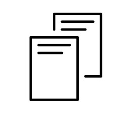 copy paste icon, duplicate icon, clipboard isolated on white