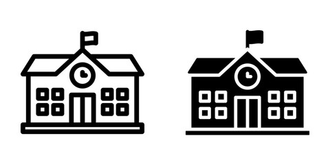 School icon. sign for mobile concept and web design. vector illustration