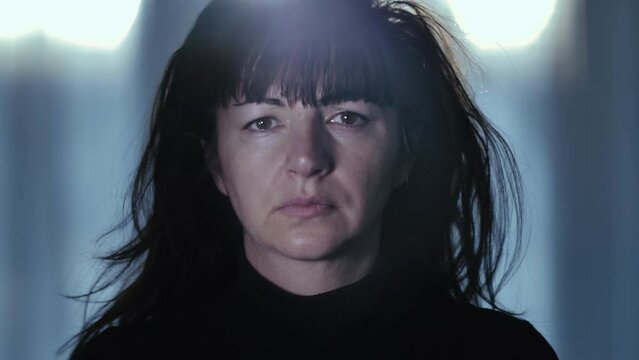 Portrait of a Resilient Woman, Enduring Domestic Violence and Overcoming Life's Hardships