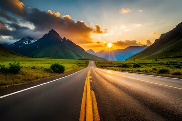 road in the mountains