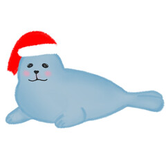 christmas santa seal