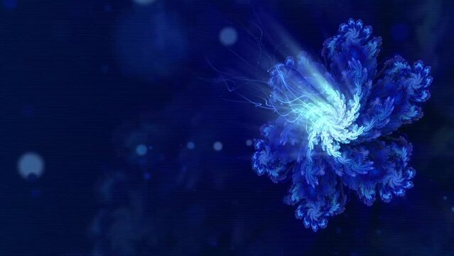 winter snowflake in a 3D animation