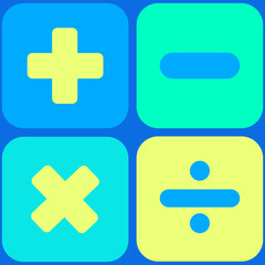 Fototapeta premium Calculadora minimalista