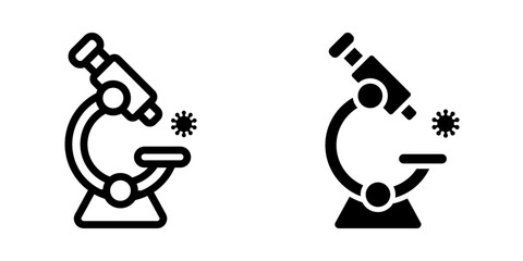 Microscope icon. sign for mobile concept and web design. vector illustration