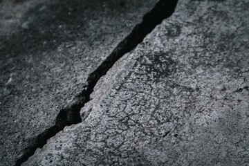 cracked cement floor