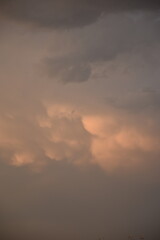 sunset in the clouds