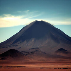 Fototapeta premium volcano in the desert