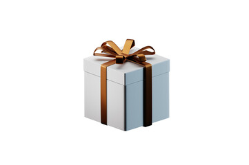 Gift box isolated on transparent background