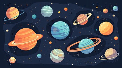 space vector illustration