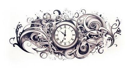 time abstract background