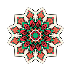 Mandala design template. Round Ornament Pattern or arabesque pattern arabic islamic east style or Book cover.