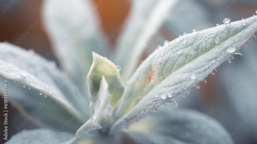 Poster a close up of macro photography of nature in dull style with a soft focus. generative ai image aig30