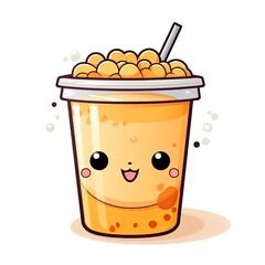 illustration of a cup of tea with lemon