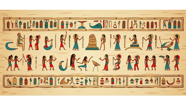 Ancient Egyptian god Amun Osiris Pharaoh and Cleopatra