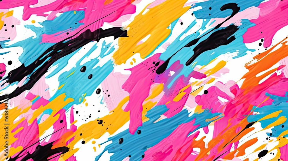 Poster abstract colorful background with splashes