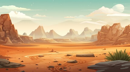 landscape Game concept mountain landscape in the mountains