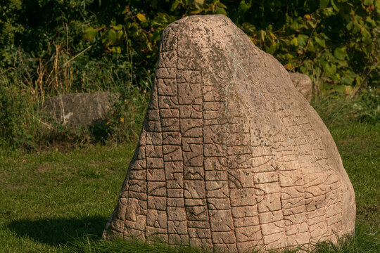 Runestone, Vik  Rune stones, Pagan magic, Celtic images