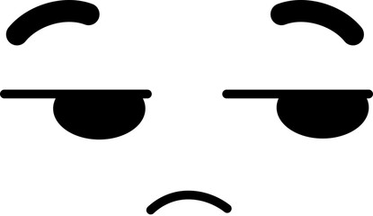 Face Looking Right Mistrust