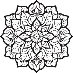 Vector mandala design, illustration mandala, coloring pages vector, Laser Cut Files