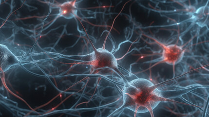 human neurons, red elements, brain, neuroscience, cognition, mind, synapses, neural network, intelligence, thought, mental, neuroscience research, brain science, brain cells, neurology, neural pathway