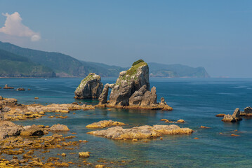 View of San Juan de Gaztelugatxe in spain