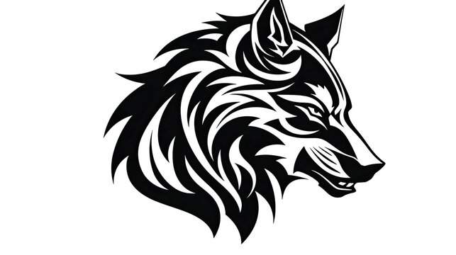 wolf tribal tattoo