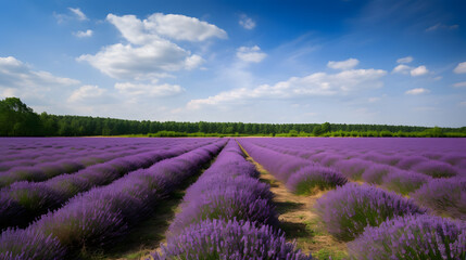 Fototapeta na wymiar field lavender landscape flower nature