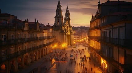 v city charles bridge at night