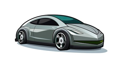 Obraz na płótnie Canvas car isolated on white vector illustration